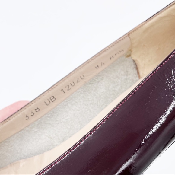 Vintage Salvatore Ferragamo Boutique Purple Patent Leather Vara Bow Pump 9.5 AAA - Picture 8 of 12